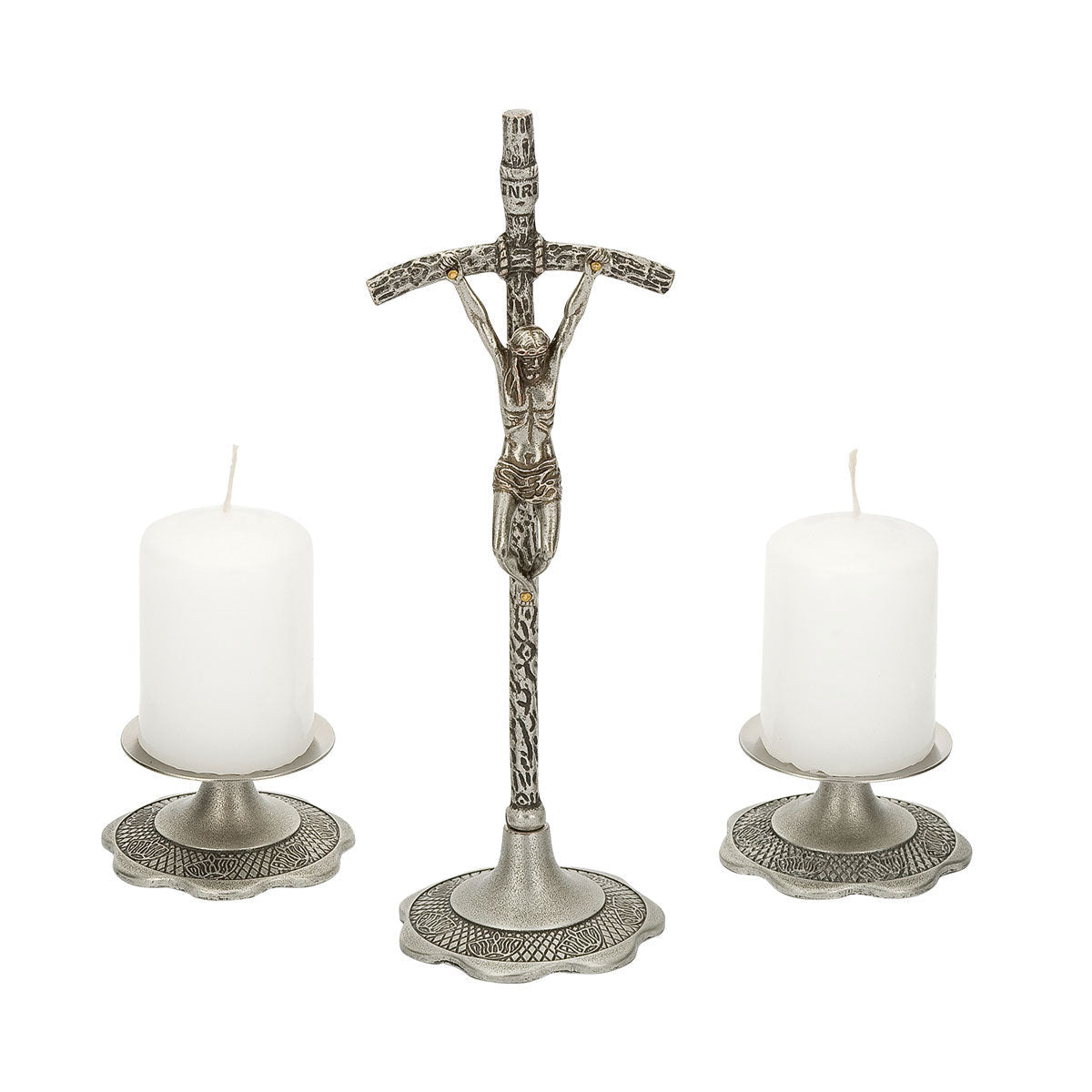 Metal Candle Cross Set