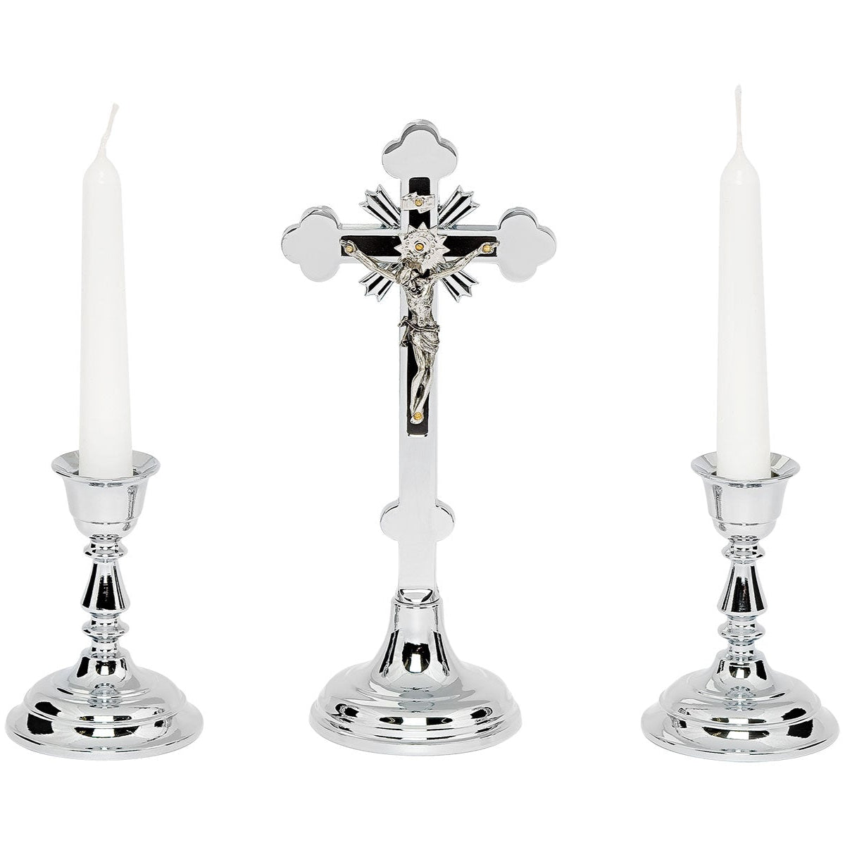Metal Candle Cross Set