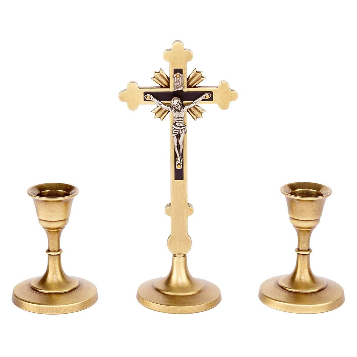Metal Candle Cross Set