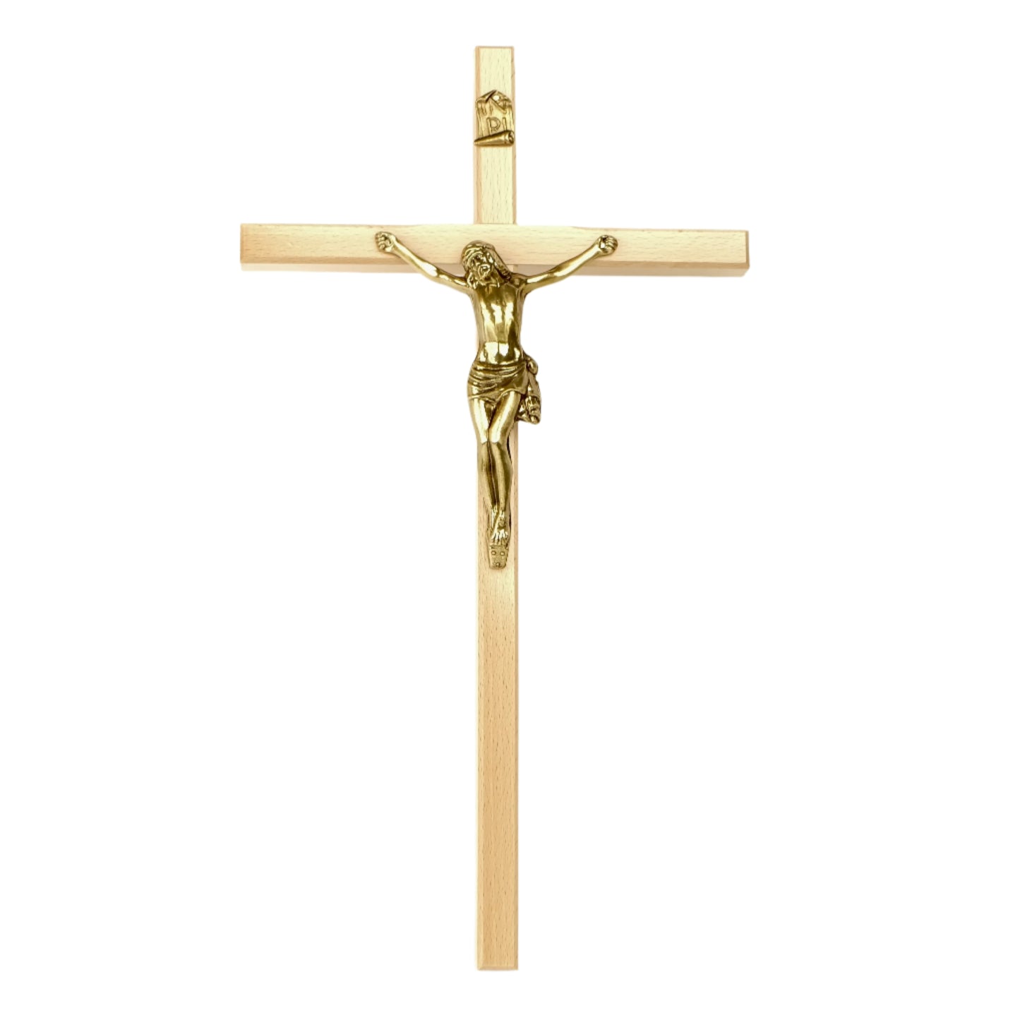 Wooden Gold Cross