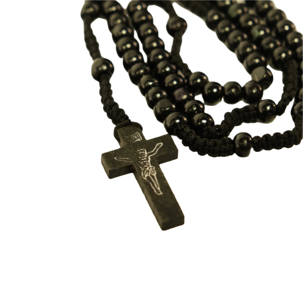Black Wooden Rosary