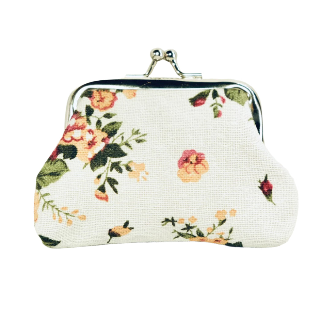 Flower Pattern Rosary Purse