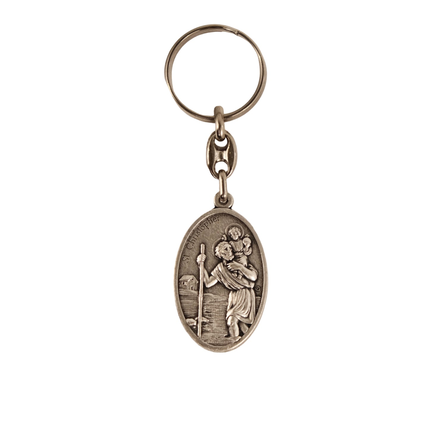John Paul ii & St Christopher Keychain