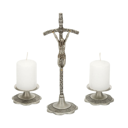 Metal Candle Cross Set