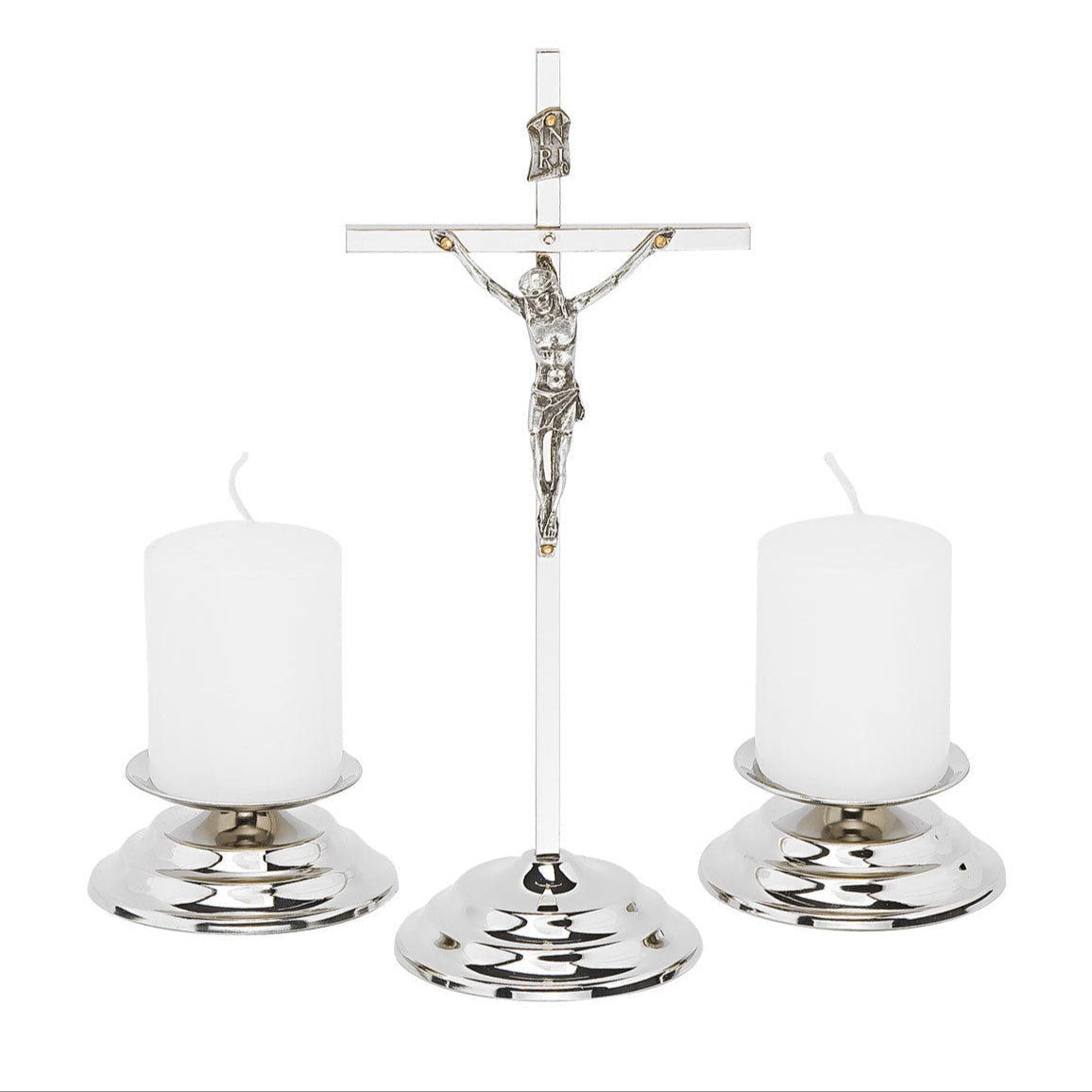 Metal Candle Cross Set