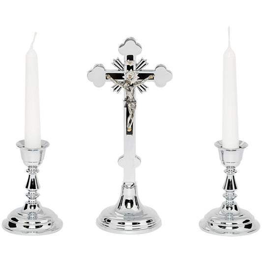 Metal Candle Cross Set