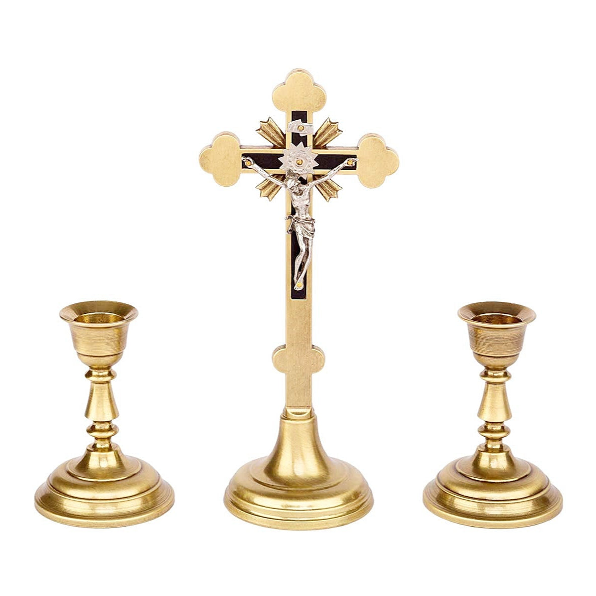 Metal Candle Cross Set