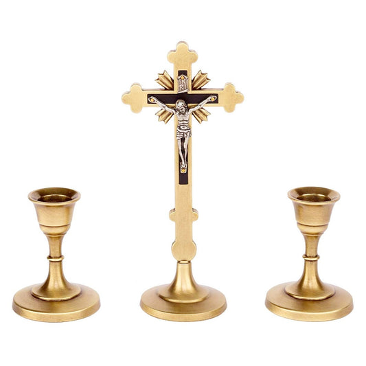 Metal Candle Cross Set