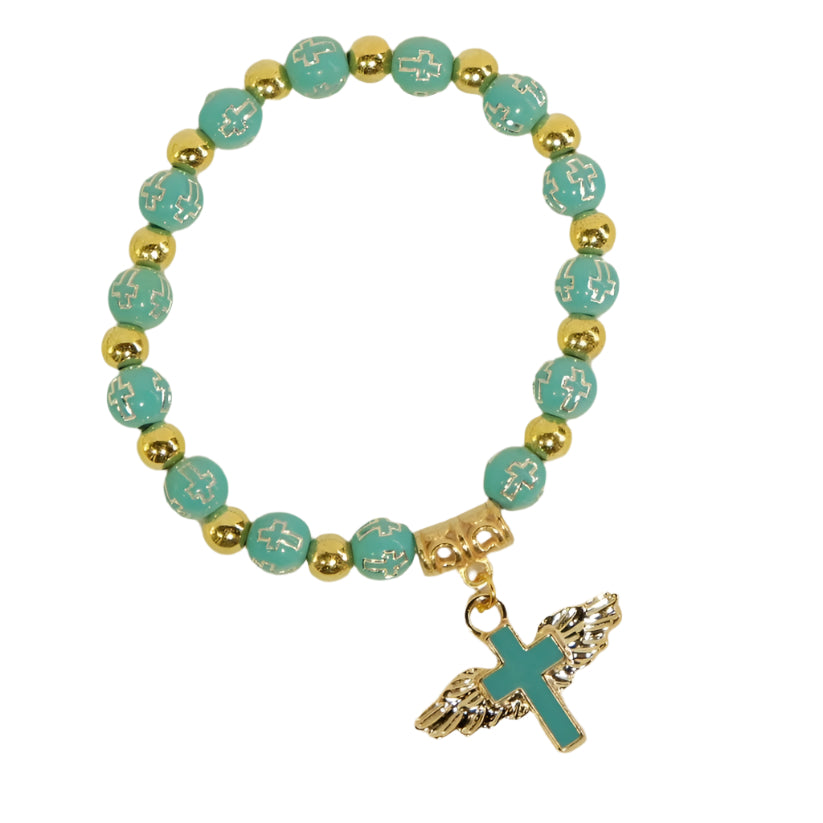 Cross & Wing Style Bracelet