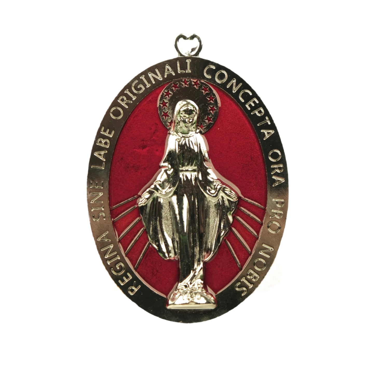 Virgin Mary Metal Plate