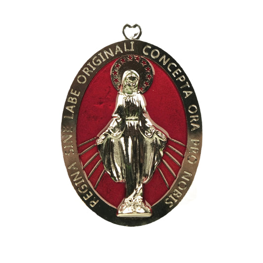 Virgin Mary Metal Plate