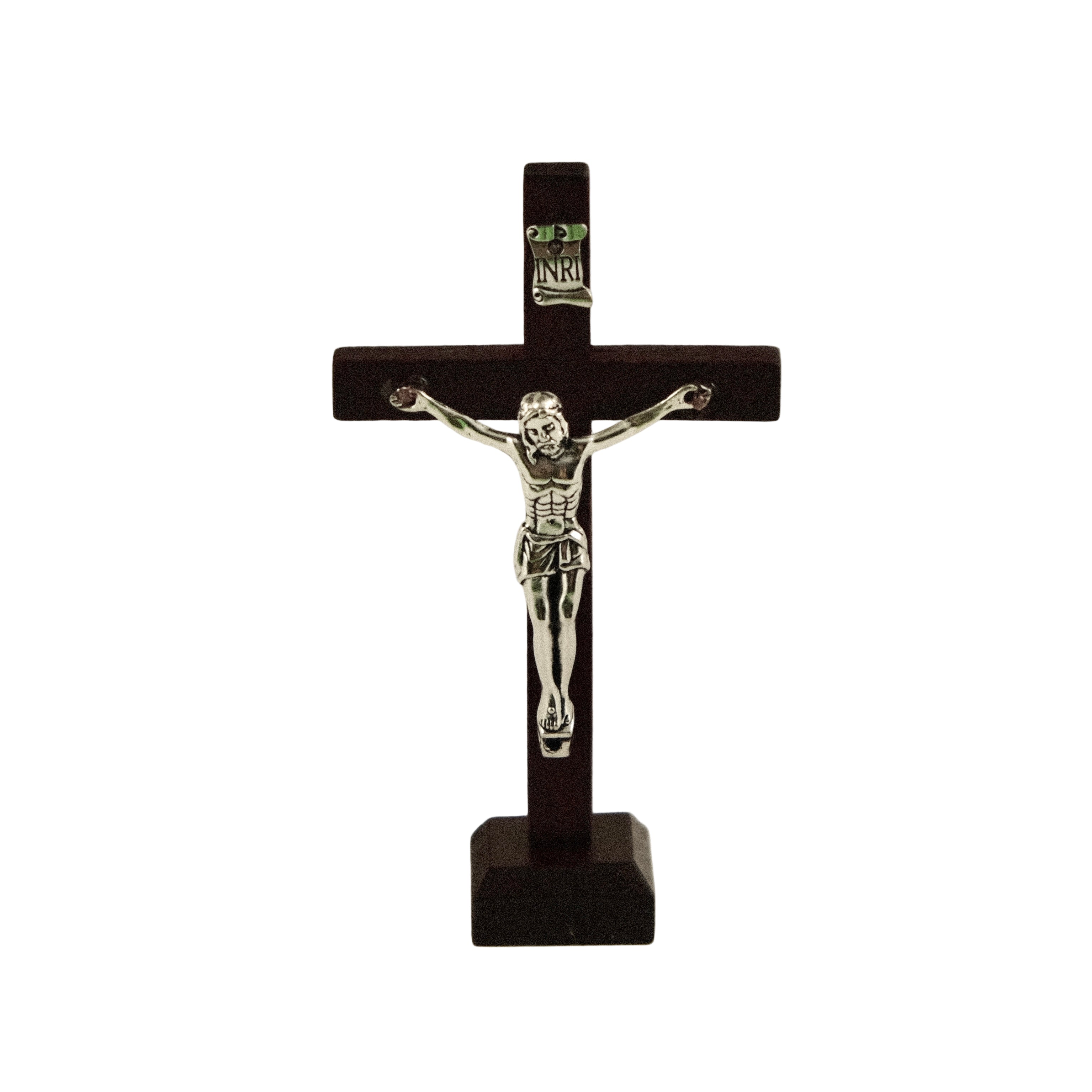 Dark Brown Standing Cross – Vaticano Catholic Store