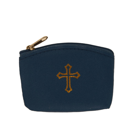 Blue Rosary Pouch