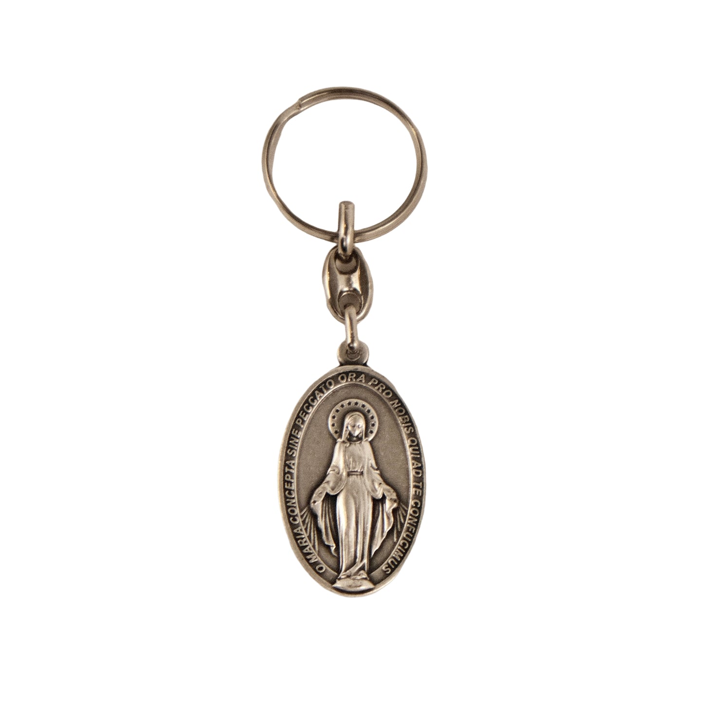 Miraculous Medal & St Christopher Keychain