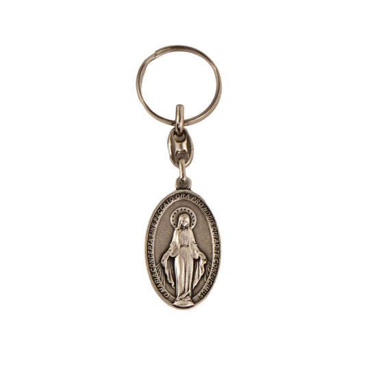 Miraculous Medal & St Christopher Keychain